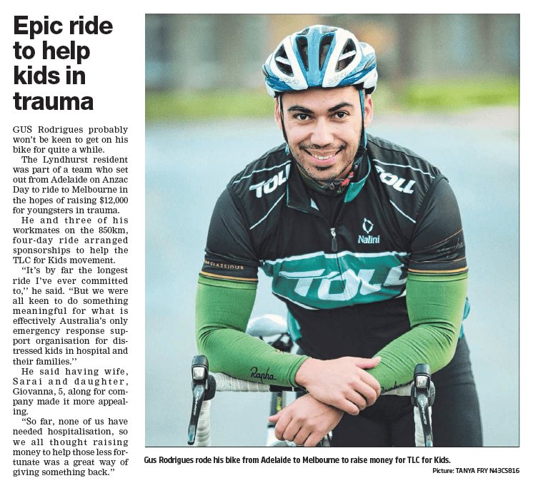 Cranbourne Leader - TOLL cycling event 2